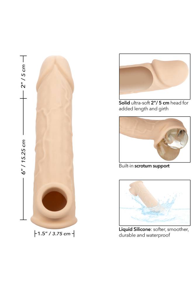 Cal Exotics -  Performance Maxx - Life-Like Penis Extension 8” - Beige - Stag Shop