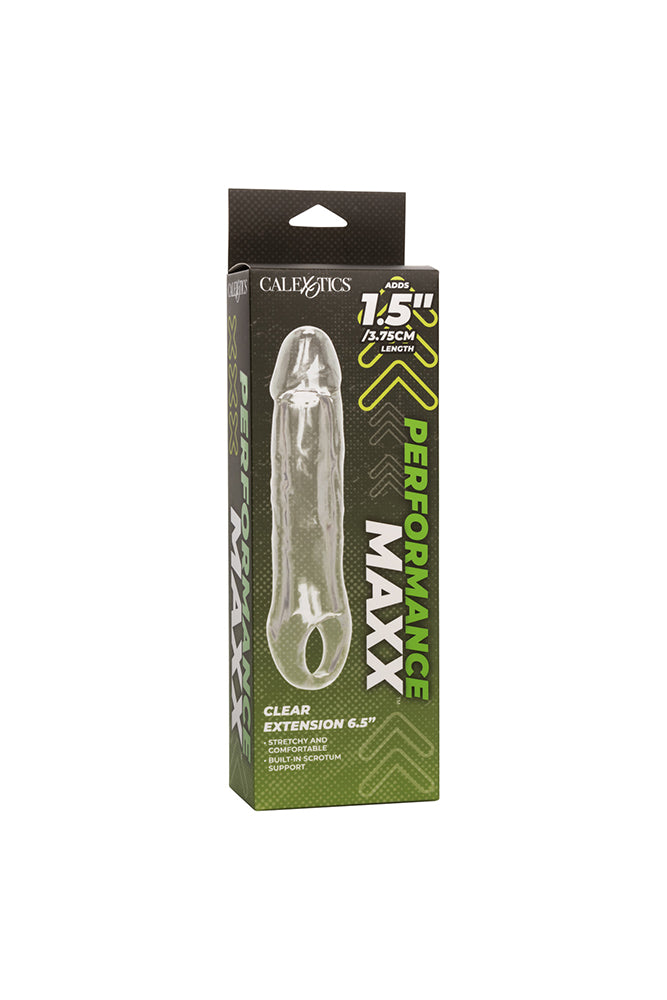 Cal Exotics - Performance Maxx - 6.5" Extension with Scrotum Strap - Clear - Stag Shop