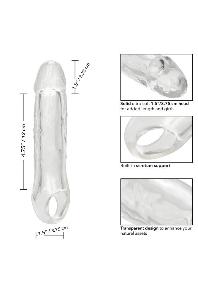 Cal Exotics - Performance Maxx - 6.5" Extension with Scrotum Strap - Clear - Stag Shop