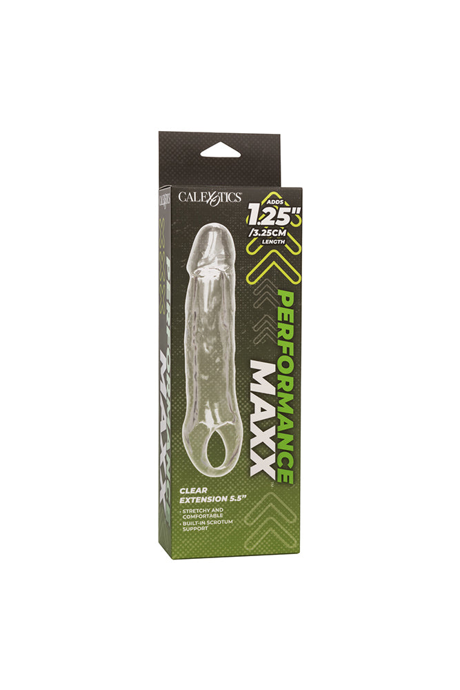 Cal Exotics - Performance Maxx - 5.5" Extension with Scrotum Strap - Clear - Stag Shop