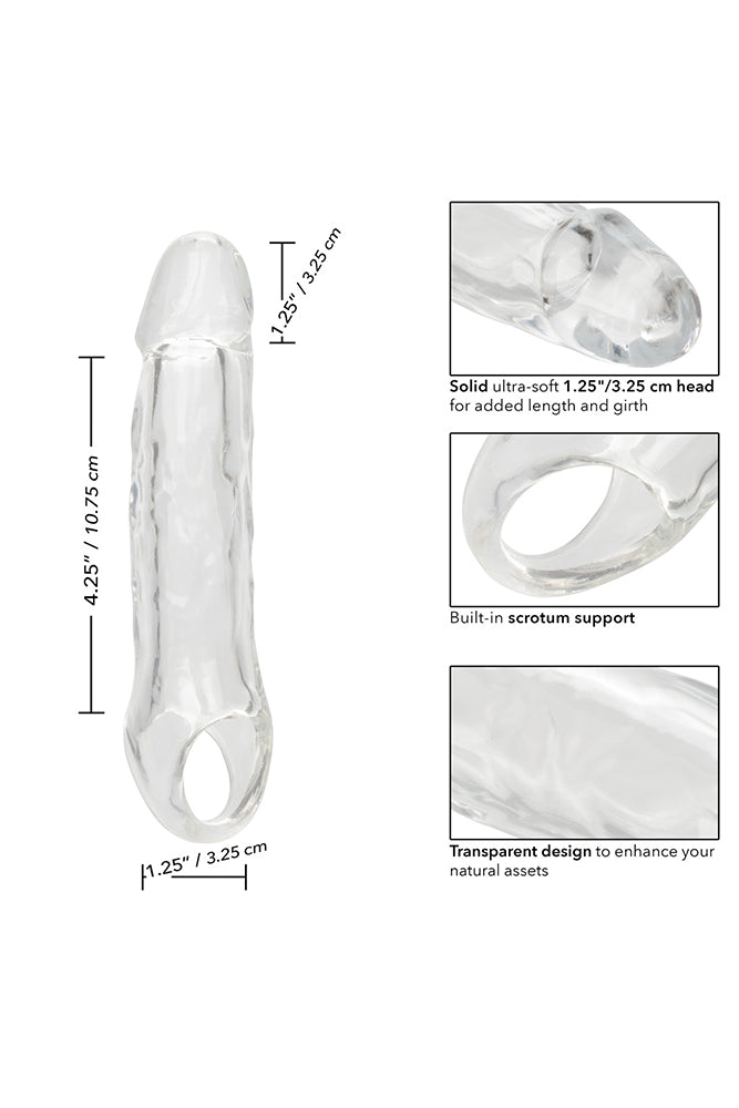Cal Exotics - Performance Maxx - 5.5" Extension with Scrotum Strap - Clear - Stag Shop