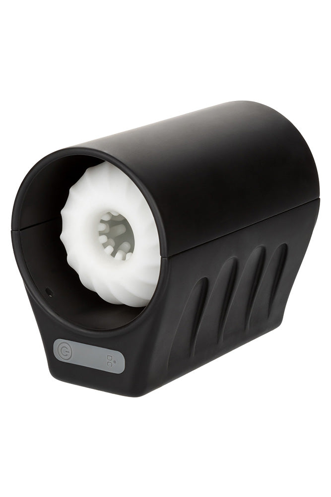Cal Exotics - Optimum Power - Power Thruster Automatic Stroker - Black/White - Stag Shop