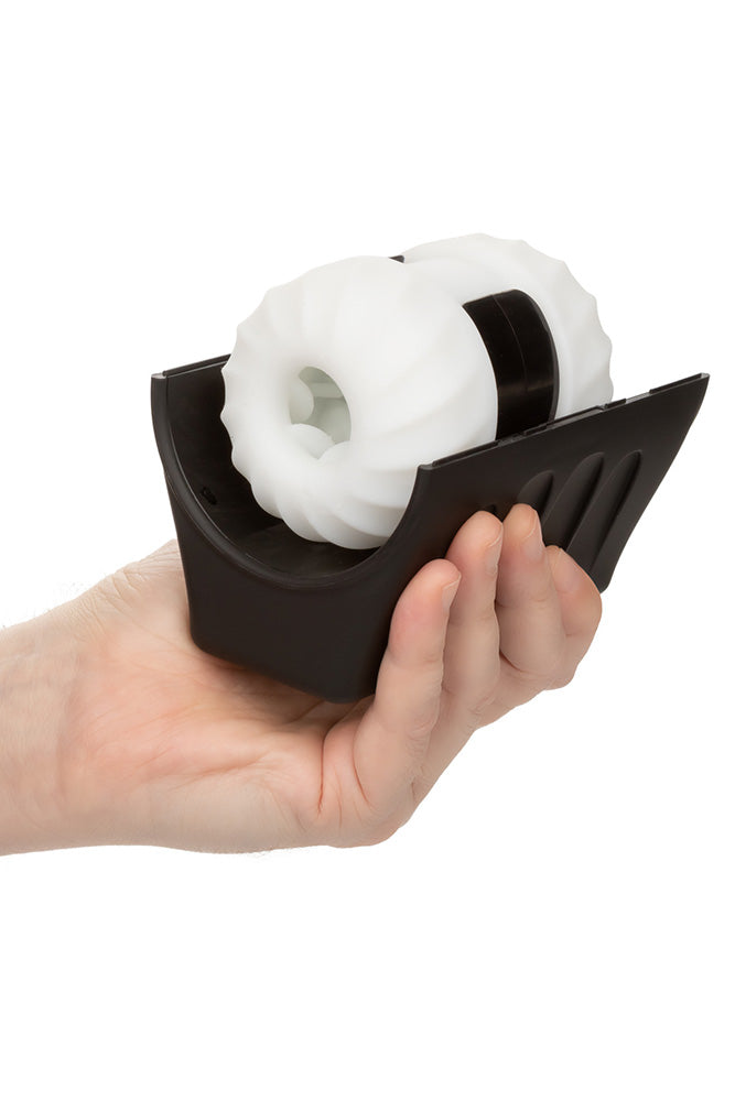 Cal Exotics - Optimum Power - Power Thruster Automatic Stroker - Black/White - Stag Shop