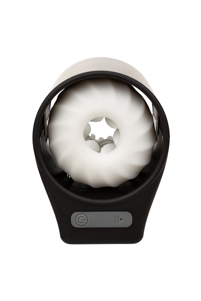 Cal Exotics - Optimum Power - Power Thruster Automatic Stroker - Black/White - Stag Shop