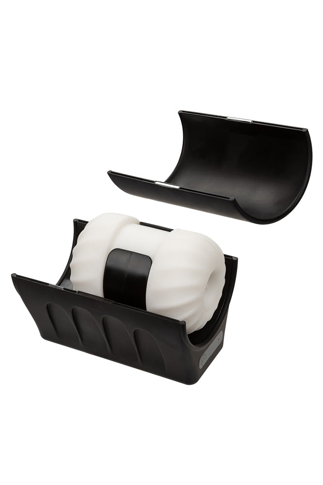 Cal Exotics - Optimum Power - Power Thruster Automatic Stroker - Black/White - Stag Shop