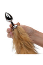 Cal Exotics - Running Wild - Brown Tail Anal Plug - Brown/Silver - Stag Shop