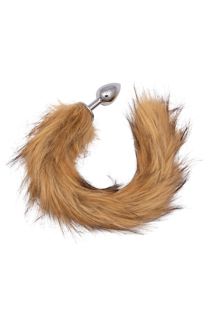 Cal Exotics - Running Wild - Brown Tail Anal Plug - Brown/Silver - Stag Shop