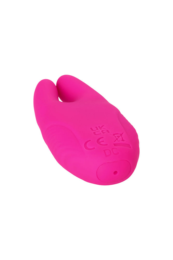 Cal Exotics - Silicone Remote Vibrating Nipple Clamps - Pink - Stag Shop