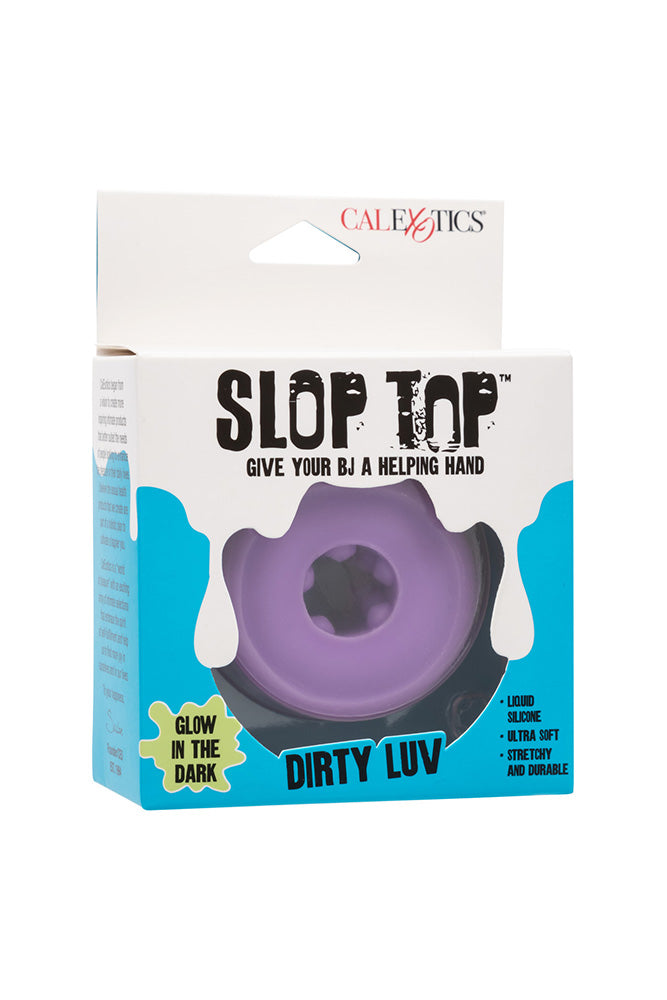 Cal Exotics - Slop Top - Dirty Luv Stroker - Glow in the Dark Purple - Stag Shop