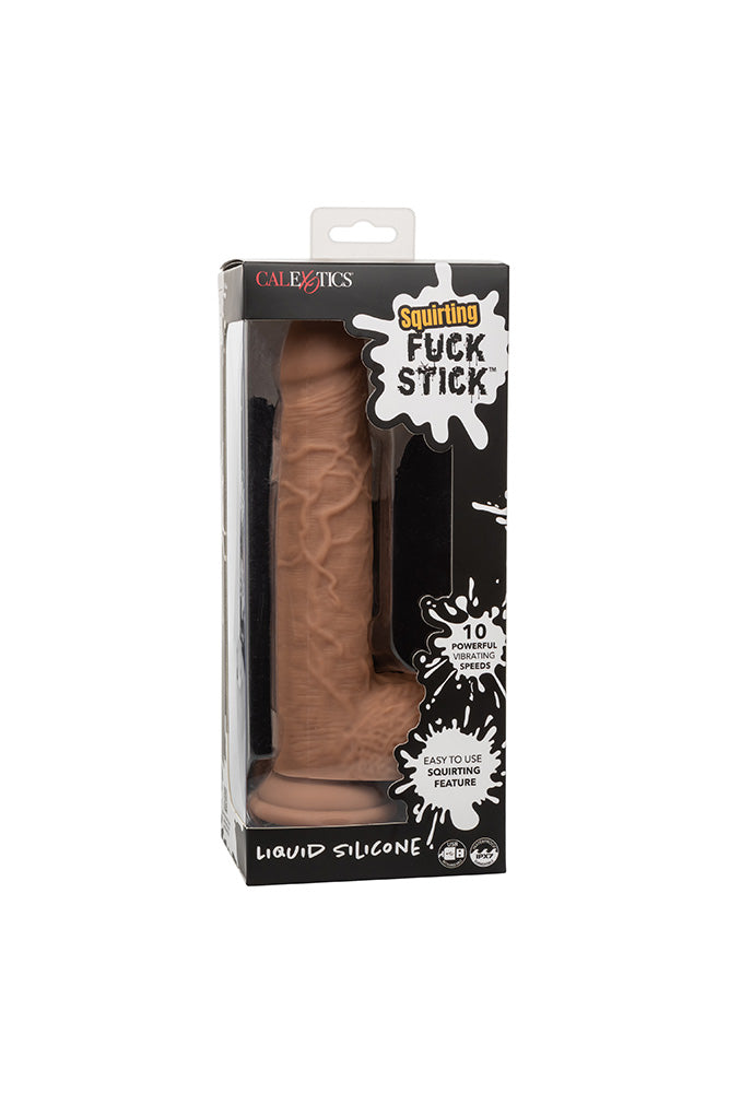 Cal Exotics - Squirting Fuck Stick Vibrating Dildo - Various Colours - Stag Shop