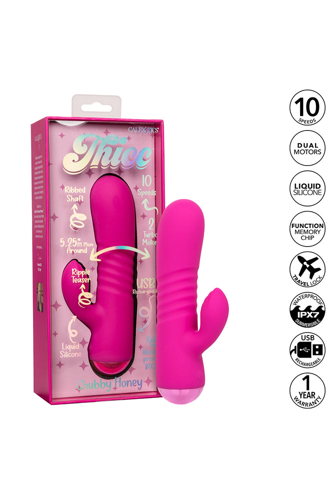 Cal Exotics - Thicc - Chubby Honey Vibrator - Pink - Stag Shop