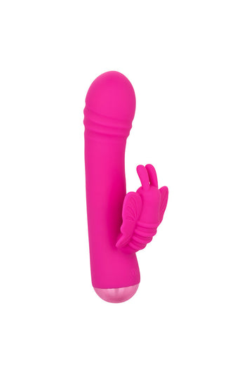 Cal Exotics - Thicc - Chubby Rotating Butterfly Dual Vibrator - Pink - Stag Shop