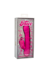 Cal Exotics - Thicc - Chubby Rotating Butterfly Dual Vibrator - Pink - Stag Shop