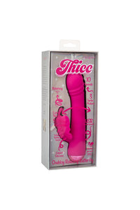 Thumbnail for Cal Exotics - Thicc - Chubby Rotating Butterfly Dual Vibrator - Pink