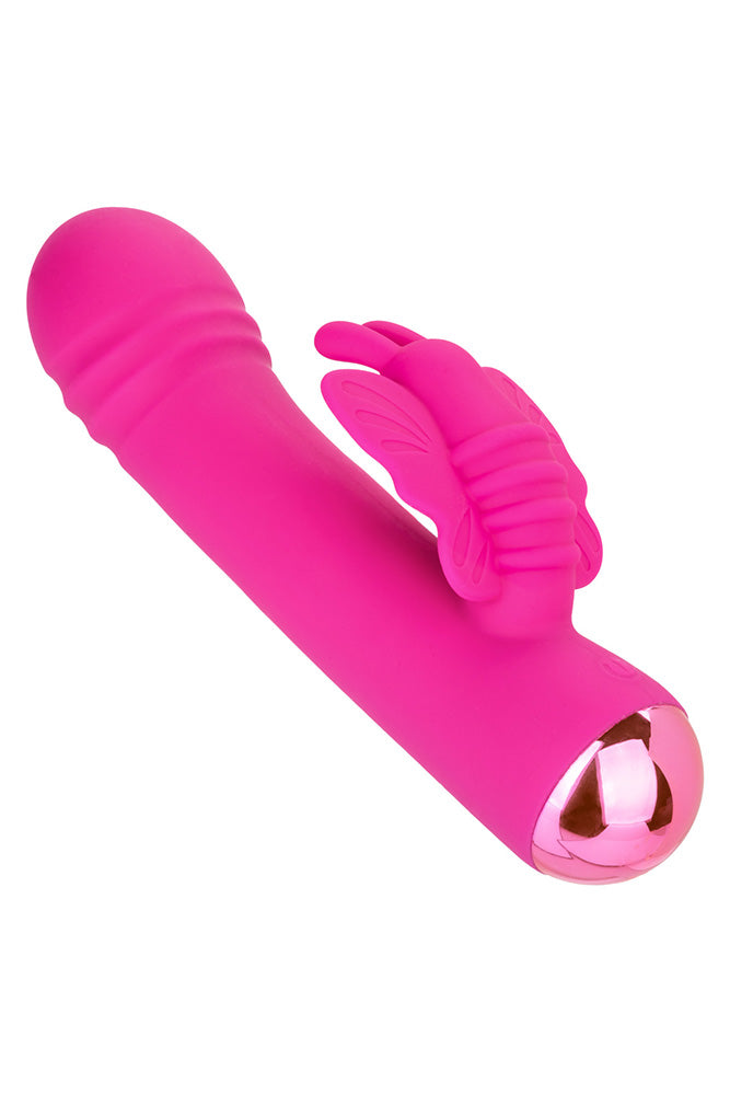 Cal Exotics - Thicc - Chubby Rotating Butterfly Dual Vibrator - Pink - Stag Shop