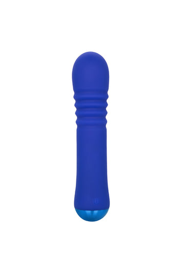 Cal Exotics - Thicc - Chubby Thrusting Wand Vibrator - Blue - Stag Shop