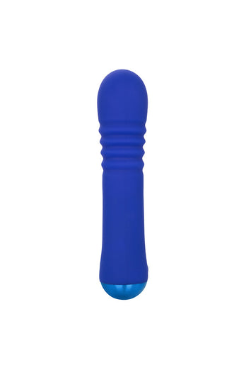 Cal Exotics - Thicc - Chubby Thrusting Wand Vibrator - Blue - Stag Shop
