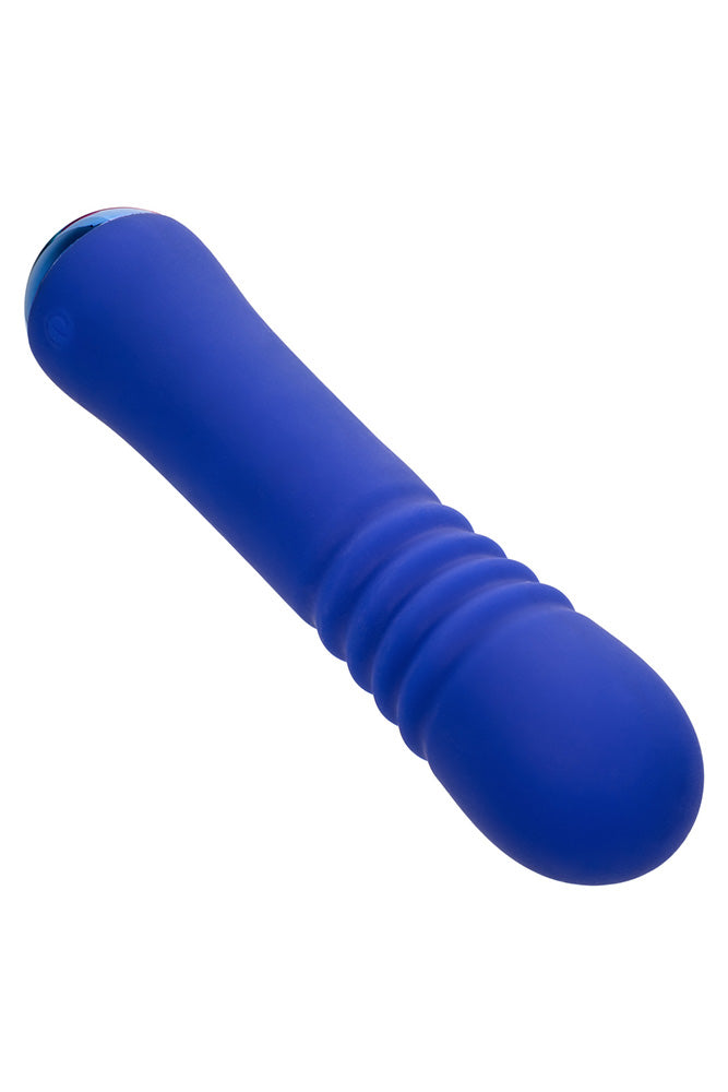 Cal Exotics - Thicc - Chubby Thrusting Wand Vibrator - Blue - Stag Shop