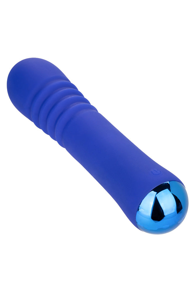 Cal Exotics - Thicc - Chubby Thrusting Wand Vibrator - Blue - Stag Shop