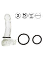 Cal Exotics - Tri-Rings Cock Ring Set - Black - Stag Shop
