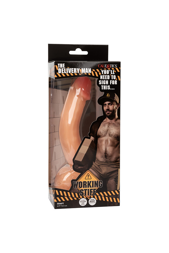 Cal Exotics - Working Stiff - Delivery Man Dildo - Beige - Stag Shop