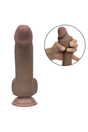 Cal Exotics - Working Stiff - The Hockey Player Vibrating Dildo With Sliding Shaft - Stag Shop