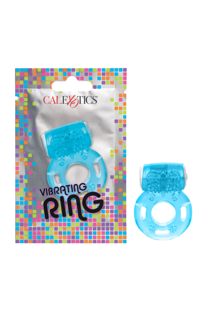 Cal Exotics - Foil Pack - Vibrating Cock Ring - Blue - Stag Shop