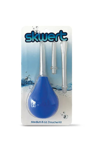 Channel 1 Releasing - Skwert Medium 8oz - 4 Piece Douche Kit - Blue - Stag Shop