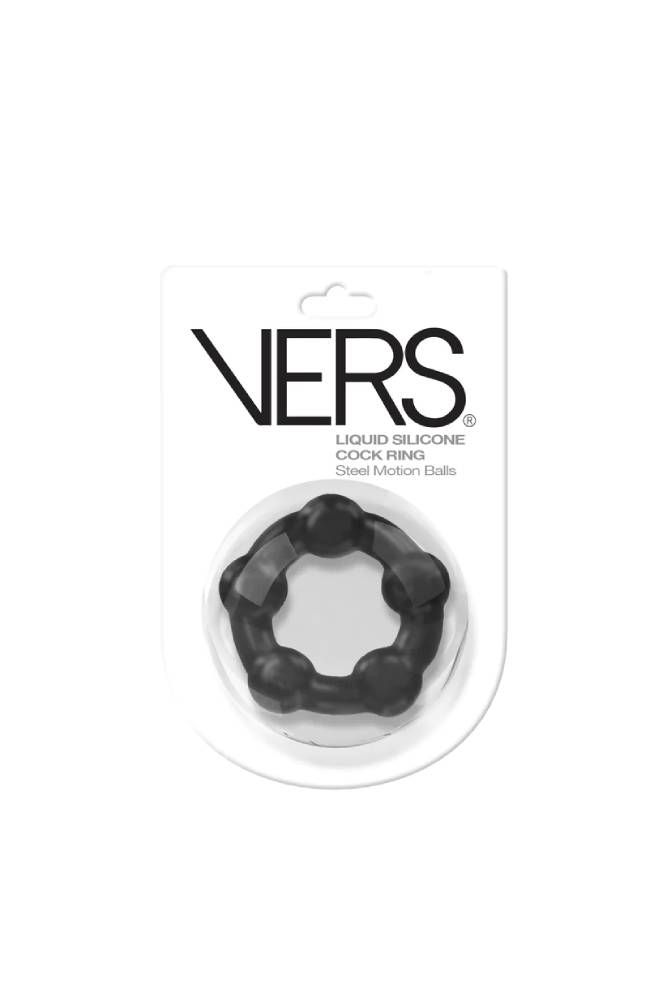 Channel 1 Releasing - Vers - Motion Ball Cock Ring - Black - Stag Shop