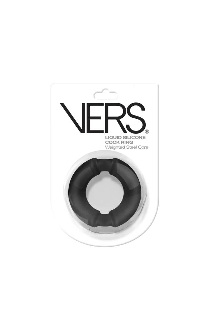 Channel 1 Releasing - Vers - Steel Weighted Cock Ring - Black - Stag Shop