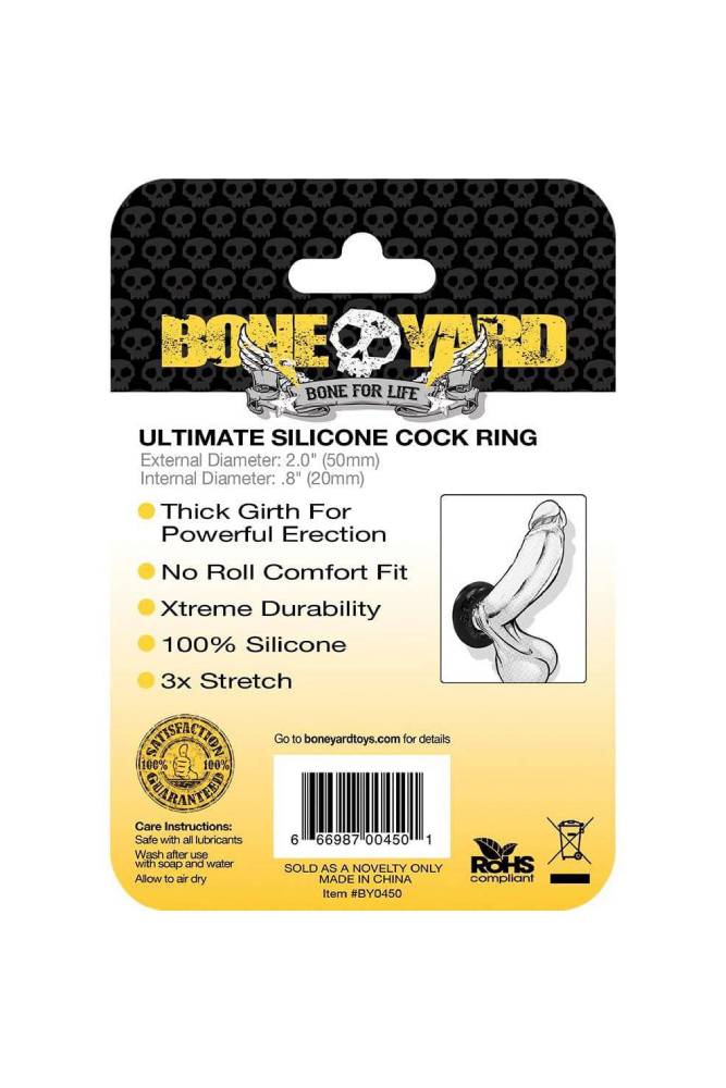 Channel 1 Releasing - Boneyard - Ultimate Silicone Cock Ring - Stag Shop