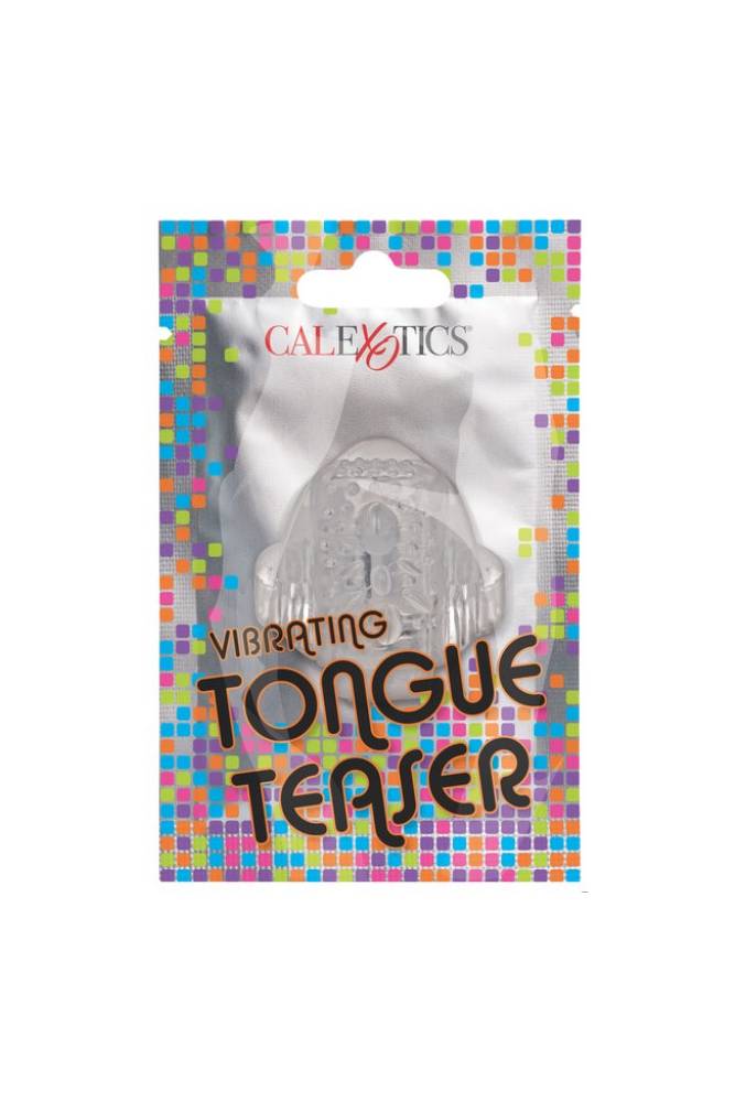 Cal Exotics - Foil Pack - Vibrating Tongue Teaser Ring - Clear - Stag Shop