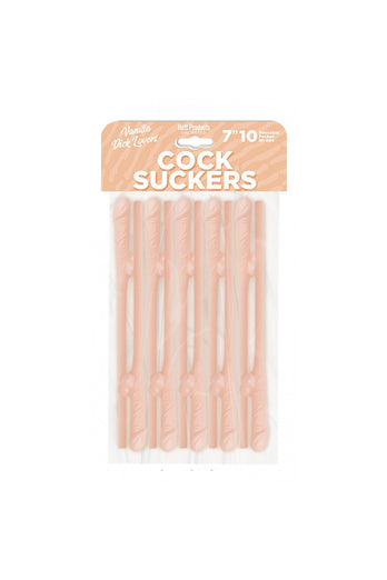 Hott Products - Cock Suckers Reusable Penis Straws - Assorted Colors - Stag Shop