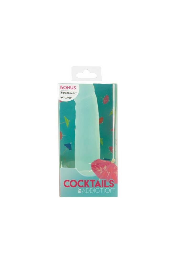 Addiction - Cocktails - 5.5 inch Silicone Dong - Mint Mojito - Stag Shop