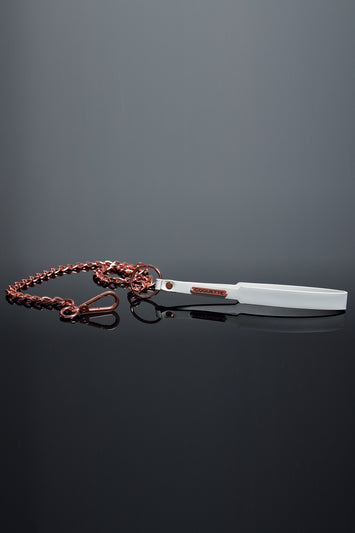 Coquette Pleasure Collection -  23624 - Vegan Leather Leash – White - Stag Shop
