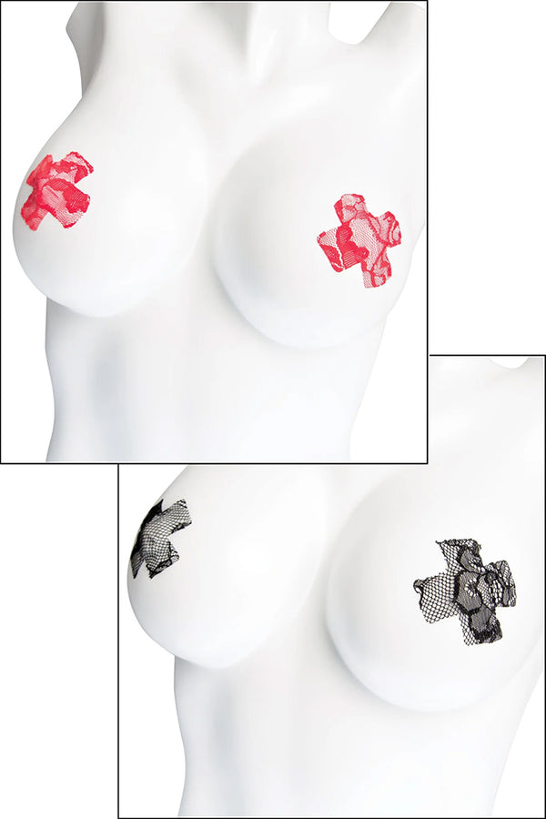 Coquette - 1893 - Lace Cross Pasties 2 Pair Set - Stag Shop