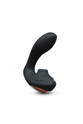 Coquette Pleasure Collection - 23609 - The Royal Embrace Dual Stimulator - Black - Stag Shop