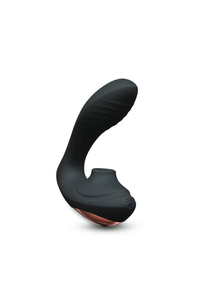 Coquette Pleasure Collection - 23609 - The Royal Embrace Dual Stimulator - Black - Stag Shop