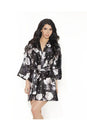 Coquette - Short Kimono - Black/Floral - OS - Stag Shop