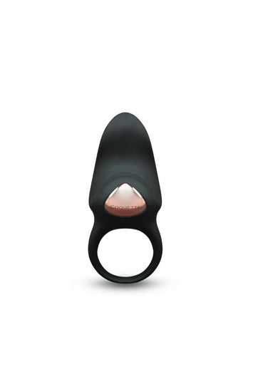 Coquette Pleasure Collection - 23607 - The After Party Vibrating Couples' Ring - Black - Stag Shop