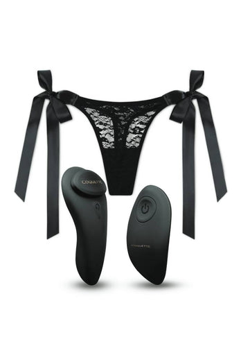 Coquette Pleasure Collection - 23606 - The Secret Panty Vibe - Black - Stag Shop