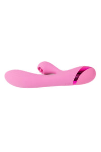 Thumbnail for Cousins Group - Juicy - V-Gasm Dual Vibrator With Flickering Stimulator - Pink
