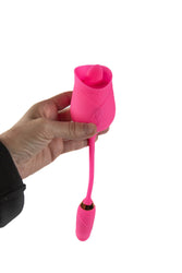 Pink Pussycat - Licking Rose With Thrusting Vibrator - Pink - Stag Shop