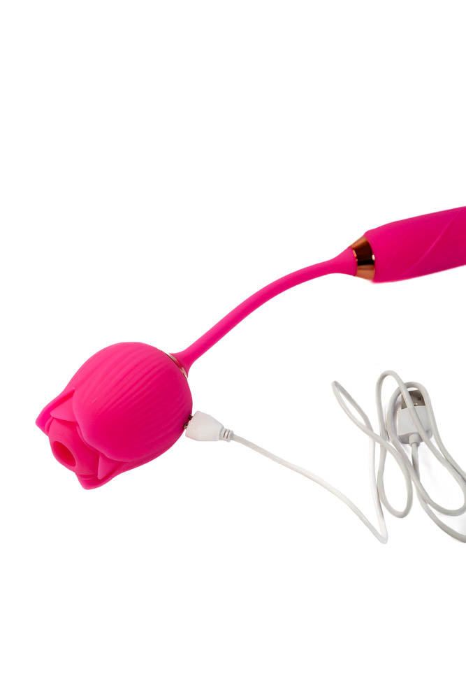 Cousins Group - Pink Pussycat - Air Pulse Rose With Thrusting Vibrator - Pink - Stag Shop