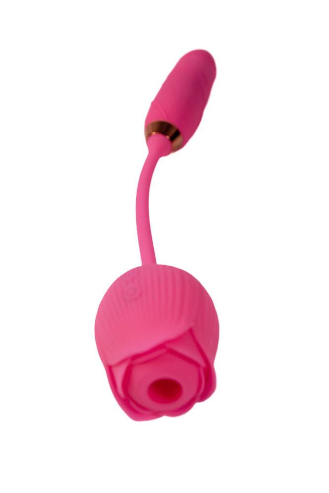 Cousins Group - Pink Pussycat - Air Pulse Rose With Thrusting Vibrator - Pink - Stag Shop
