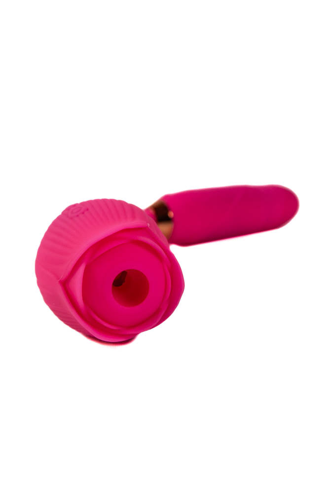 Cousins Group - Pink Pussycat - Air Pulse Rose With Thrusting Vibrator - Pink - Stag Shop