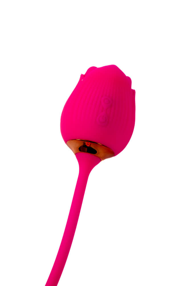 Cousins Group - Pink Pussycat - Air Pulse Rose With Thrusting Vibrator - Pink - Stag Shop