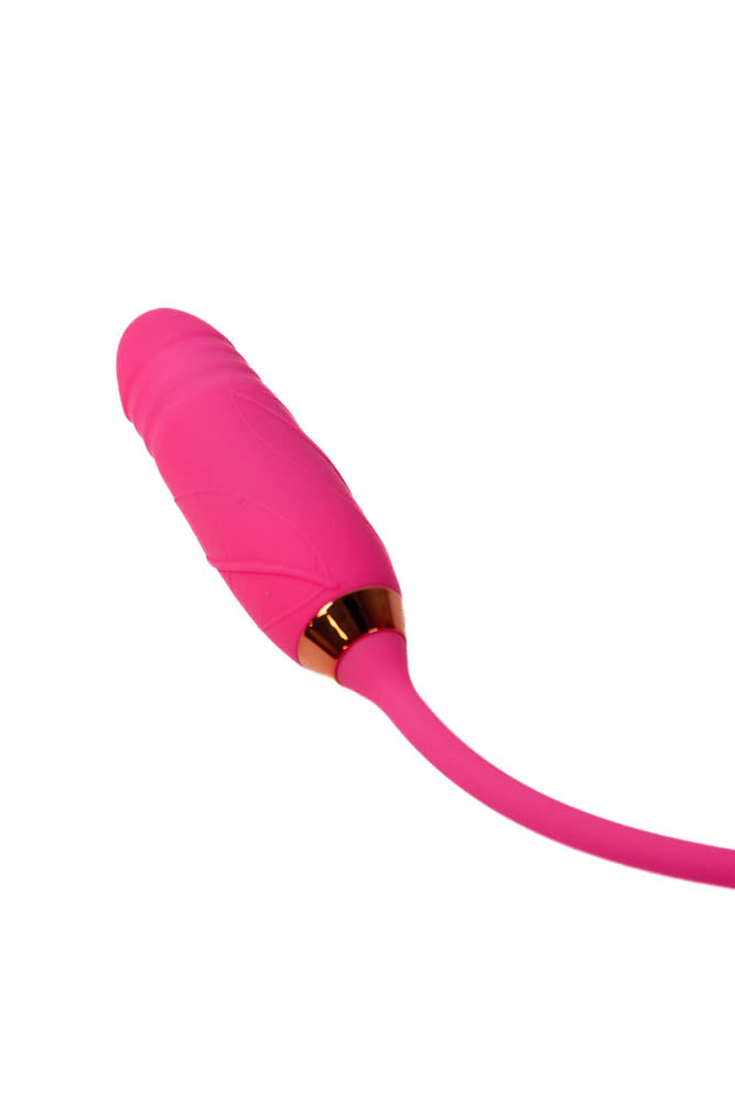 Cousins Group - Pink Pussycat - Air Pulse Rose With Thrusting Vibrator - Pink - Stag Shop