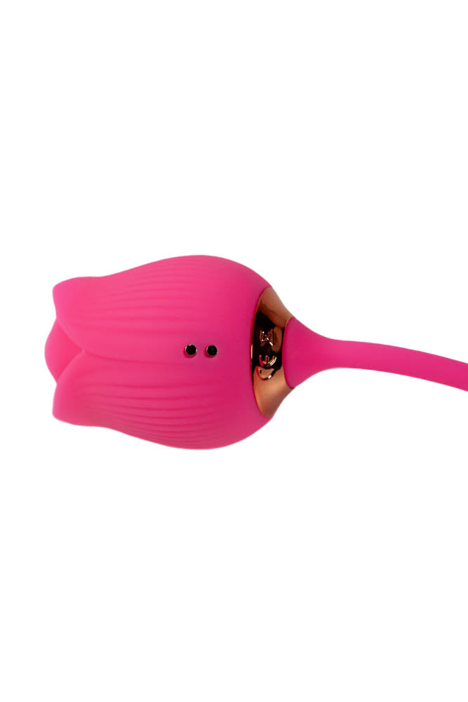 Cousins Group - Pink Pussycat - Air Pulse Rose With Thrusting Vibrator - Pink - Stag Shop