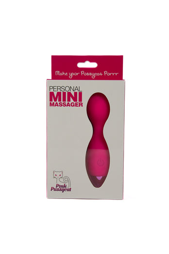 Cousins Group - Pink Pussycat - Personal Mini Massager Wand Vibrator - Pink - Stag Shop